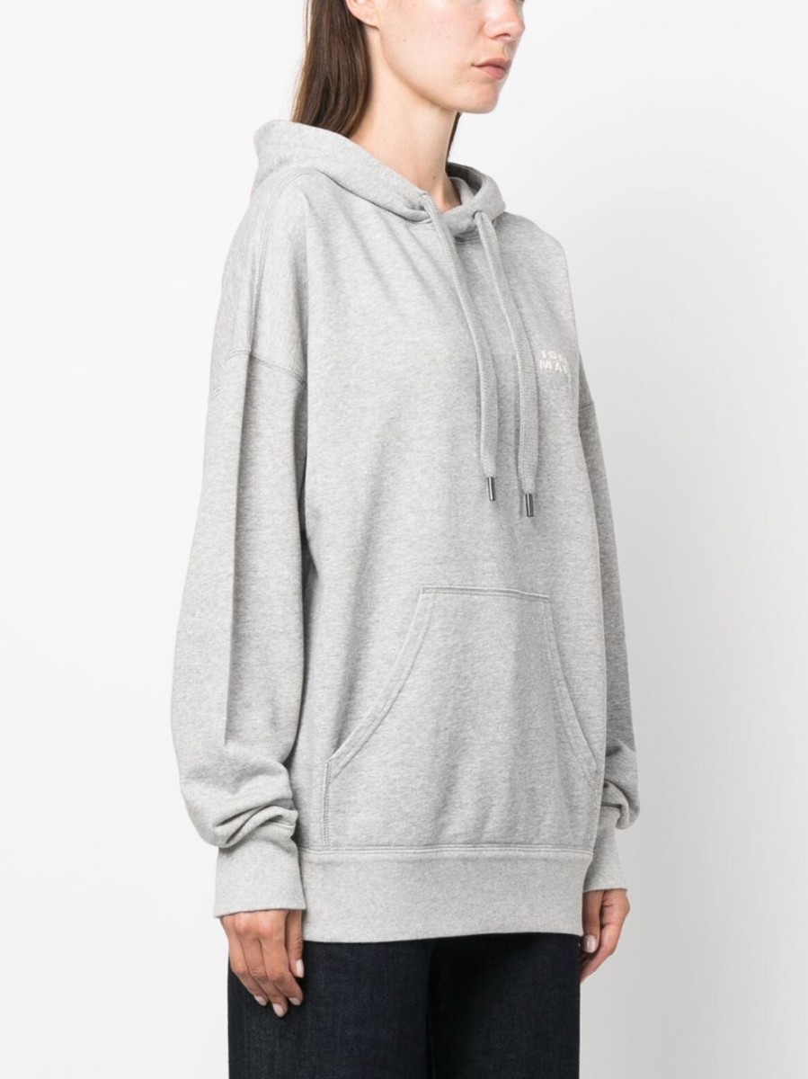 Donna ISABEL MARANT | Felpa Con Cappuccio Oversize Con Logo Ricamato