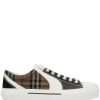 Uomo BURBERRY | Sneaker Bassa In Rete Con Motivo Vintage Check