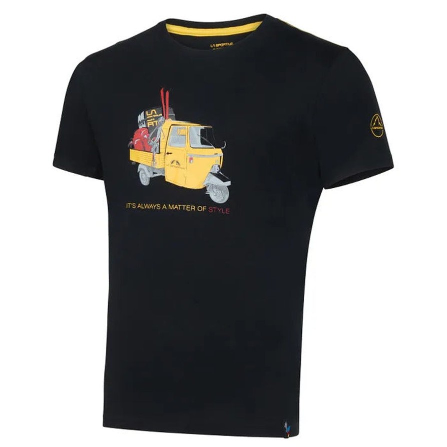 Uomo LA SPORTIVA | T-Shirt Stampata Davanti Nera