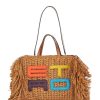 Donna ETRO | Borsa Tote In Tessuto Con Logo Ricamato