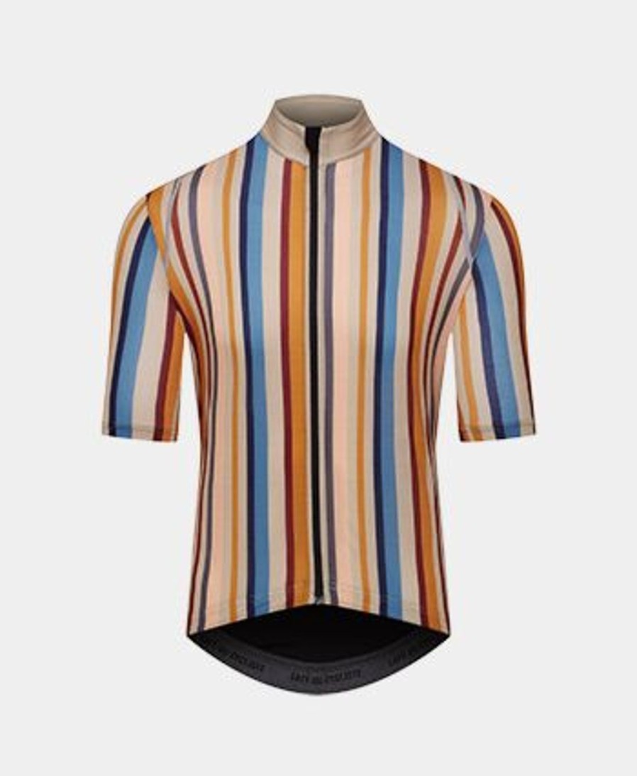 Uomo CAFÉ DU CYCLISTE | Maglia Audax Leggera Multicolor