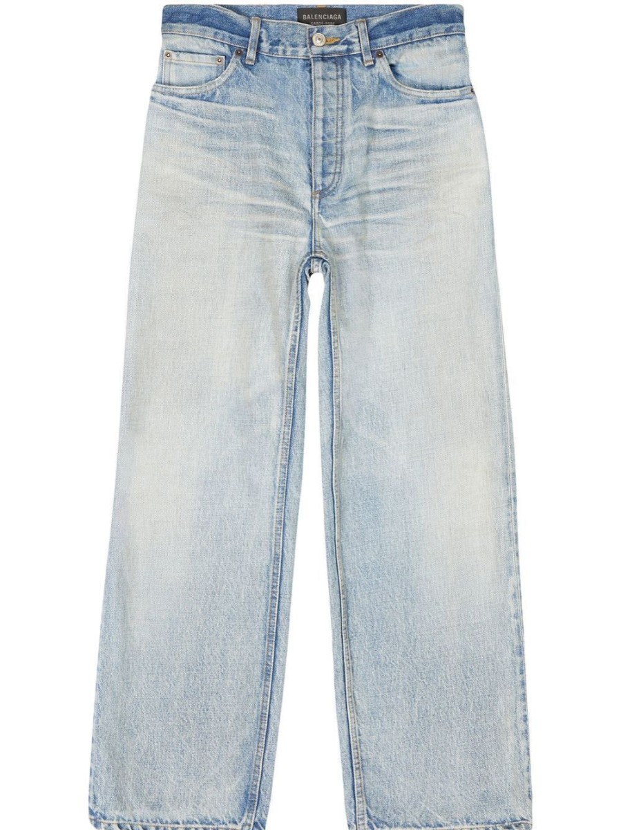 Donna BALENCIAGA | Jeans Cropped A Gamba Dritta