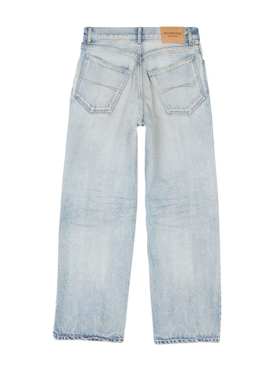 Donna BALENCIAGA | Jeans Cropped A Gamba Dritta