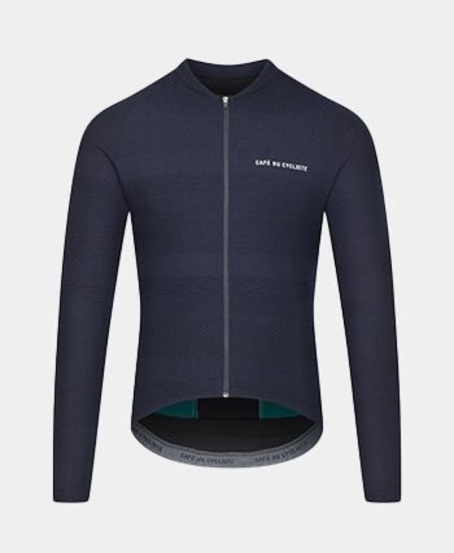 Sport CAFÉ DU CYCLISTE | Corinne Maglia Ciclismo Manica Lunga Blu