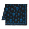 Uomo ALEXANDER MCQUEEN | Foulard Sfilacciato Con Stampa Teschio