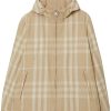 Donna BURBERRY | Giacca Con Cappuccio In Fantasia Vintage Check