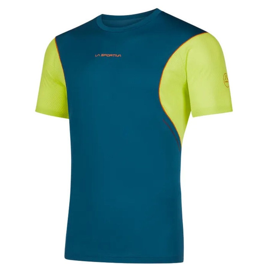 Uomo LA SPORTIVA | T-Shirt Resolute Verde Fluo/Blu