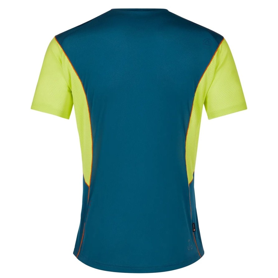 Uomo LA SPORTIVA | T-Shirt Resolute Verde Fluo/Blu