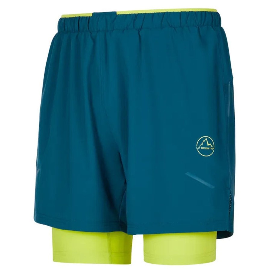 Uomo LA SPORTIVA | Morso Da Pista Blu/Lime Corto