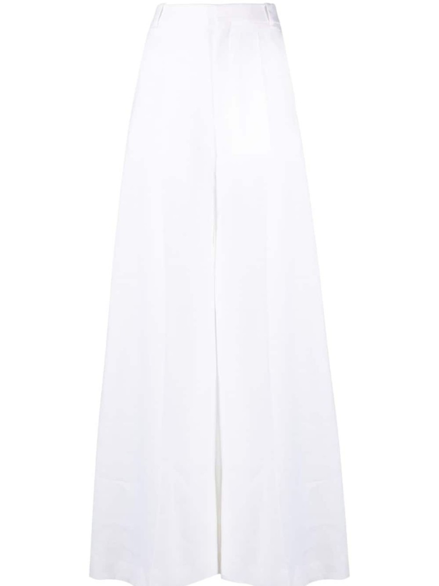 Donna CHLOÉ | Pantalone In Ramie A Gamba Larga