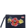 Uomo KENZO | Pochette In Cotone Con Logo Ricamato