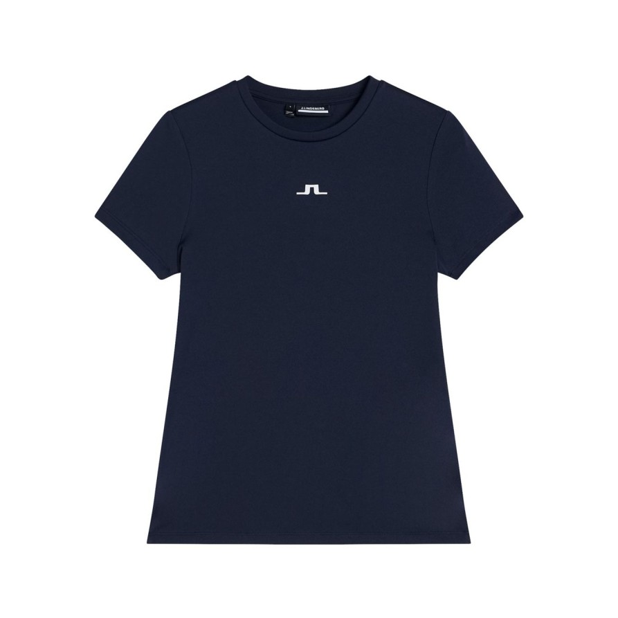 Uomo J.LINDERBERG | T-Shirt Ada Blu Navy