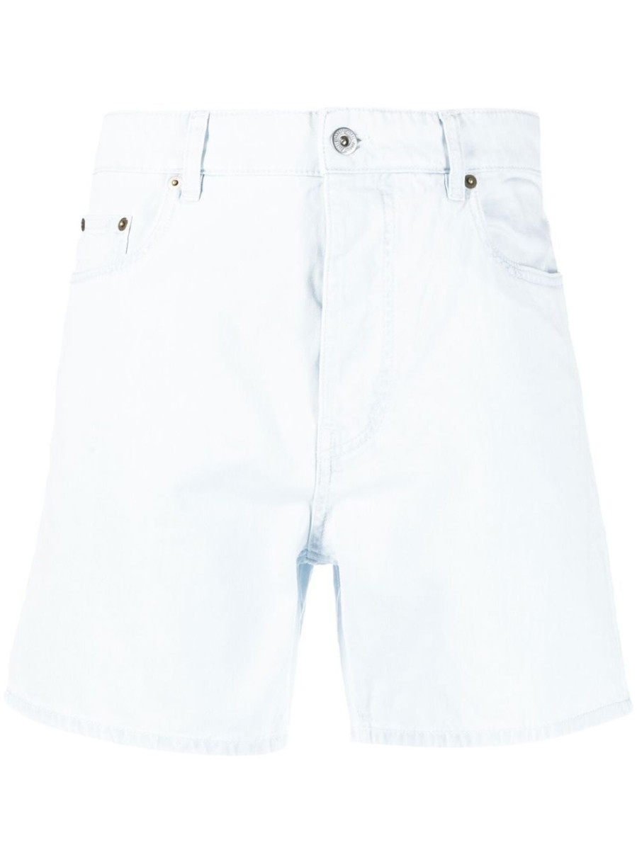 Donna MIU MIU | Shorts In Cotone Con Logo In Rilievo