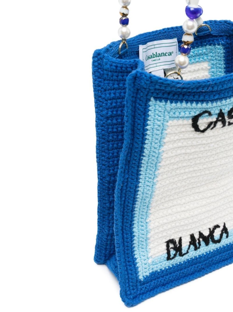 Donna CASA BLANCA | Borsa Tote Tennis Club In Maglia Lavorata All'Uncinetto