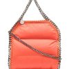 Donna STELLA McCARTNEY | Mini Borsa Trapuntata Falabella In Poliestere Riciclato Arancione