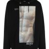 Uomo BALMAIN | Felpa Con Stampa Grafica