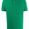 Uomo POLO RALPH LAUREN | Polo In Cotone Verde Prato Con Logo Ricamato