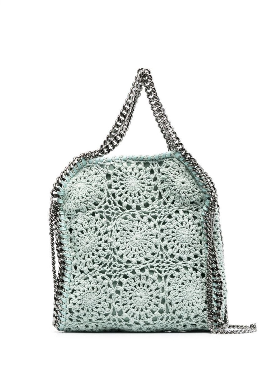 Donna STELLA McCARTNEY | Borsa Falabella All'Uncinetto Azzurra