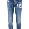 Donna DSQUARED2 | Icon Jeans Cropped Con Risvolto