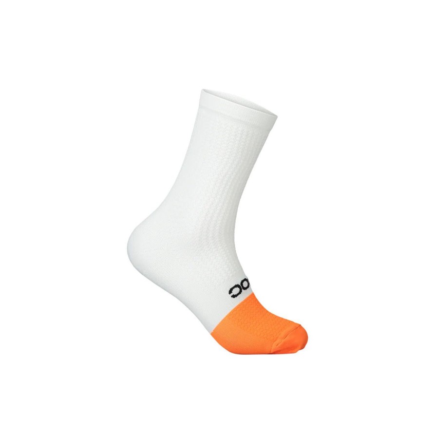 Sport POC | Calzino Flair Bianco/Arancione Medio