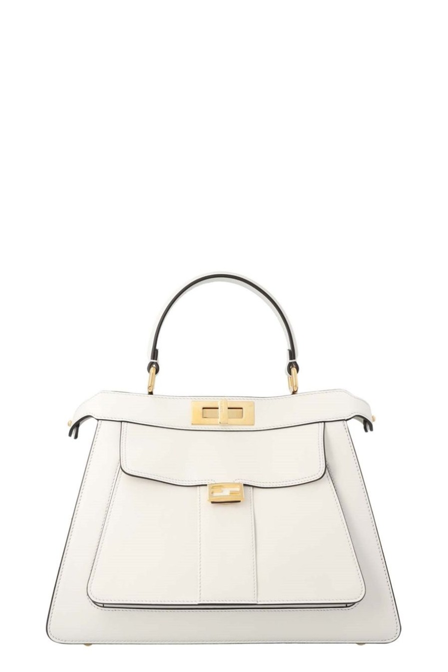 Donna FENDI | Peekaboo Iseeu Medium' Borsa A Mano In Pelle Color Ghiaccio