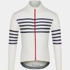 Sport CAFÉ DU CYCLISTE | Maglia Da Ciclismo A Maniche Lunghe Claudette Blu/Bianca