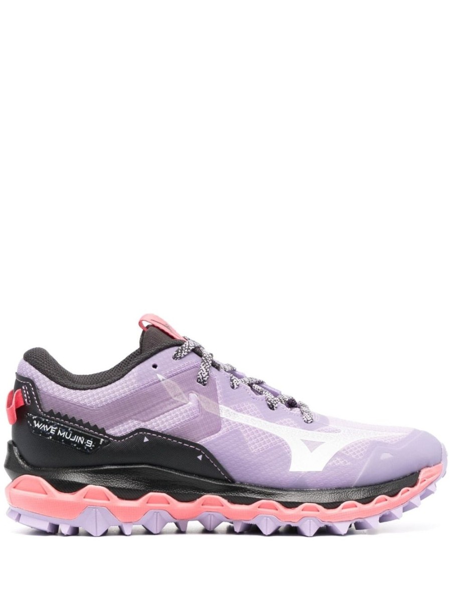 Donna MIZUNO | Sneaker Wave Mujin 9 Lilla/Bianca/Corallo