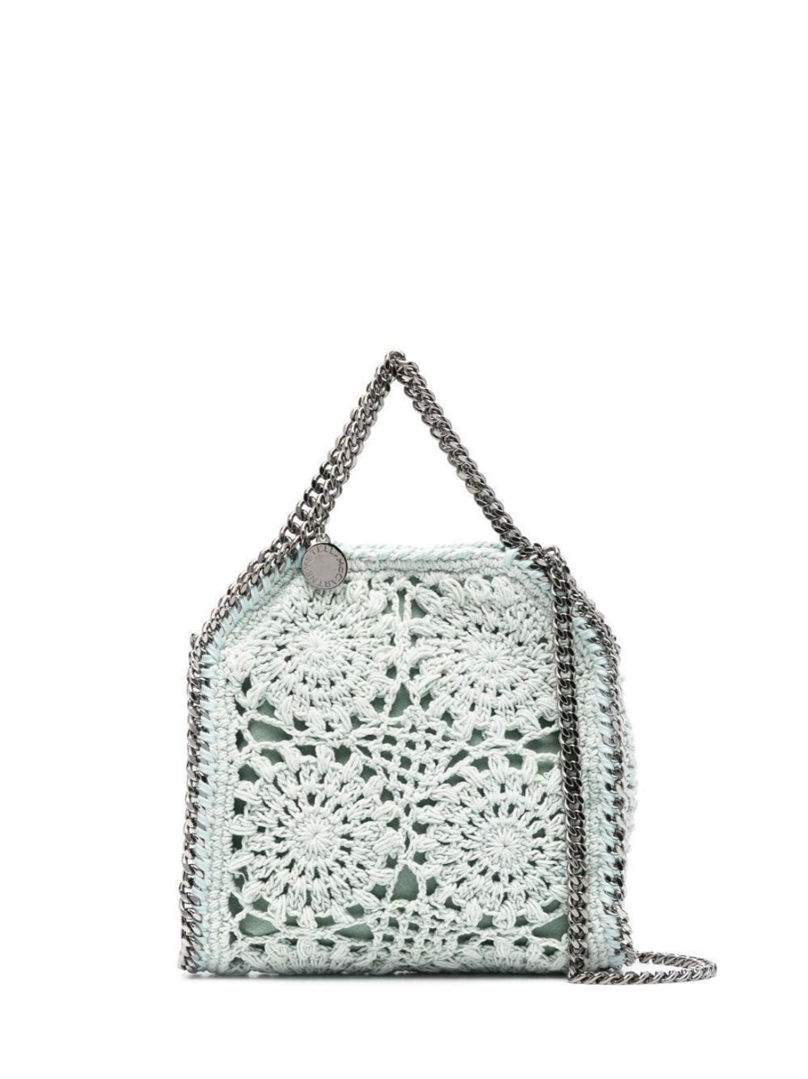 Donna STELLA McCARTNEY | Borsa Tote Falabella In Maglia Lavorata All'Uncinetto