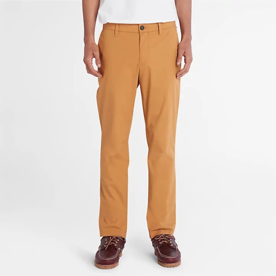 Uomo TIMBERLAND | Pantalone Chino Beige Sargent Lake Ultraleggero Elasticizzato