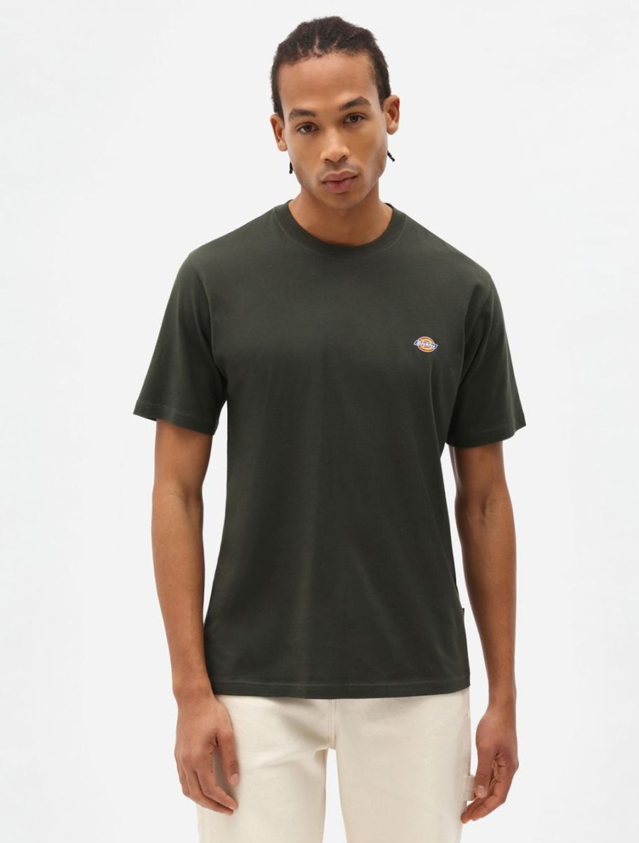 Uomo DICKIES | T-Shirt A Maniche Corte In Mapleton Verde Scuro