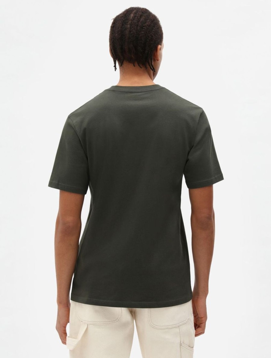 Uomo DICKIES | T-Shirt A Maniche Corte In Mapleton Verde Scuro