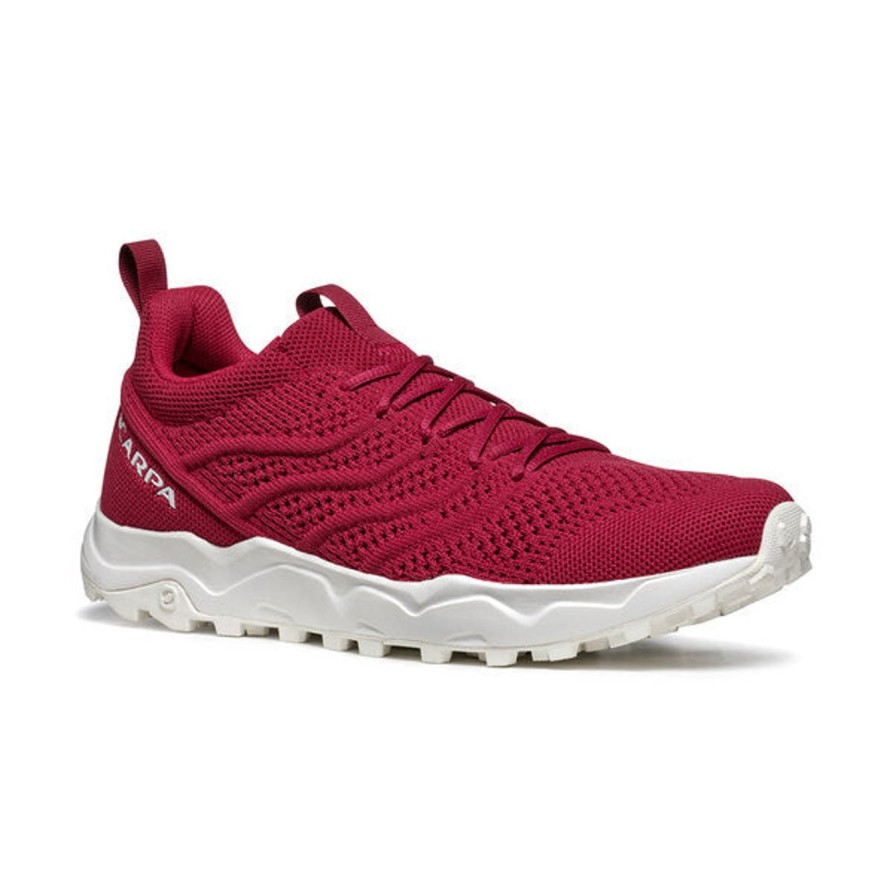 Donna SCARPA | Sneaker Da Citta Gecko Rosso Ciliegia