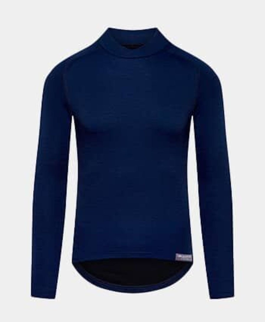 Sport CAFÉ DU CYCLISTE | Maglia Intima In Lana Merino Blu Navy Cosette