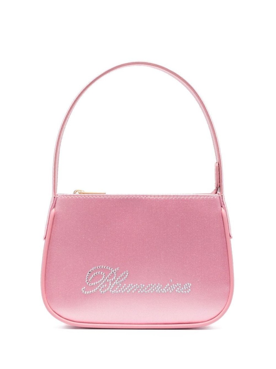 Donna BLUMARINE | Mini Bag In Raso Impreziosita Da Strass